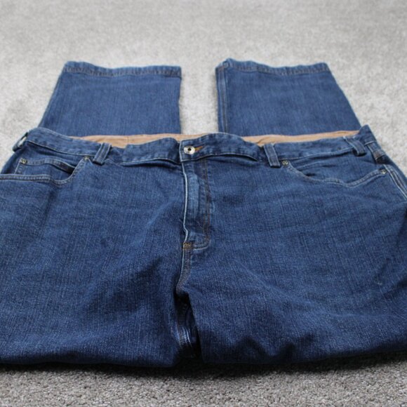 Duluth DuluthFlex Ballroom Jeans Mens 48x30 Blue Relaxed Fit 5-Pocket Stretch - Picture 2 of 13